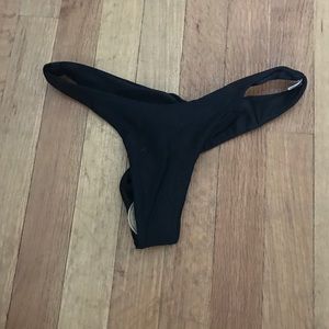 New never worn black bikini bottoms